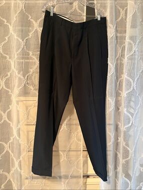 Classic Black Men's Dress Pants - Sleek Straight Leg